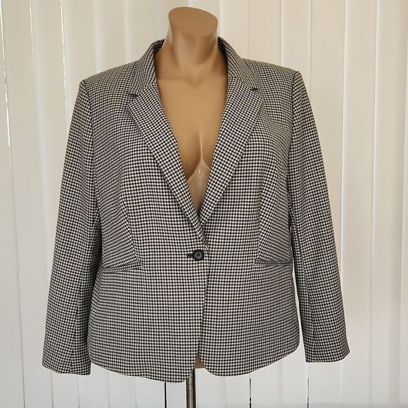 H&M Houndstooth Fitted Blazer - Picture 1 of 14